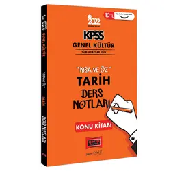 Yargı 2022 KPSS Genel Kültür Kısa ve Öz Tarih Ders Notları Konu Kitabı
