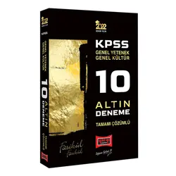 Yargı 2022 KPSS GY GK Tamamı Çözümlü 10 Altın Deneme