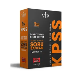 Yargı 2022 KPSS Genel Yetenek Genel Kültür Vip Çözümlü ve Cevaplı Modüler Soru Bankası Seti