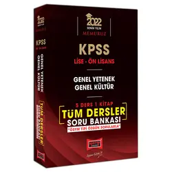 Yargı 2022 KPSS Lise Ön Lisans GY GK 5 Ders 1 Kitap Tüm Dersler Soru Bankası