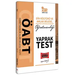 Yargı 2022 ÖABT Din Kültürü ve Ahlak Bilgisi İmam Hatip Lisesi Meslek Dersleri Yaprak Test