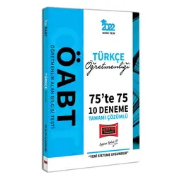 Yargı 2022 ÖABT Türkçe Öğretmenliği 75te 75 Tamamı Çözümlü 10 Deneme