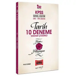 Yargı 2022 KPSS Lise Ön Lisans Genel Kültür Hatt-ı Hümayun Tarih Tamamı Çözümlü 10 Deneme