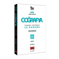 Yargı 2022 KPSS Genel Kültür Coğrafya Son Düzlük Tamamı Çözümlü 20 Deneme