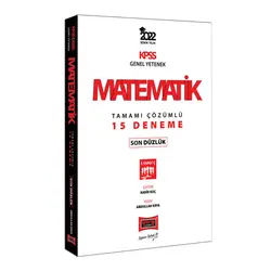 Yargı 2022 KPSS Genel Yetenek Matematik Son Düzlük Tamamı Çözümlü 15 Deneme