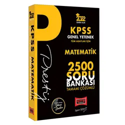 Yargı 2022 KPSS Genel Yetenek Matematik Prestij Seri Tamamı Çözümlü 2500 Soru Bankası