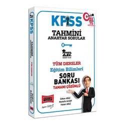 Yargı 2022 KPSS Eğitim Bilimleri Tahmini Anahtar Sorular Tamamı Çözümlü Tüm Dersler Soru Bankası