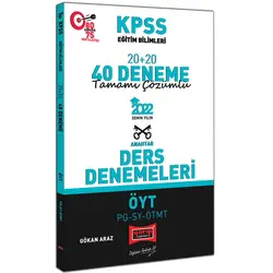 Yargı 2022 KPSS Eğitim Bilimleri ÖYT PG SY ÖTMT Tamamı Çözümlü 20+20 40 Deneme