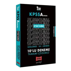 Yargı 2022 KPSS A Grubu Tüm Dersler 10’SUZ Olmaz Tamamı Çözümlü 10’lu Deneme