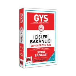 Yargı GYS T.C. İçişleri Bakanlığı Şef Kadrosu İçin Konu Özetli Soru Bankası