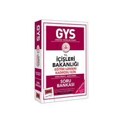 Yargı GYS T.C İçişleri Bakanlığı Eğitim Uzmanı Kadrosu İçin Konu Özetli Soru Bankası