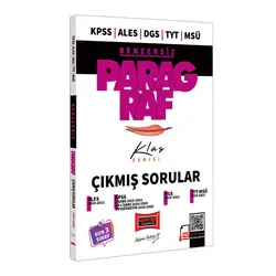 Yargı KPSS ALES DGS TYT MSÜ Benzersiz Paragraf Klas Serisi Son 3 Sınav Çıkmış Sorular