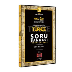 Yargı 2022 KPSS GY GK Son Düzlük Türkçe Tamamı Çözümlü Soru Bankası