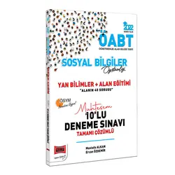Yargı 2022 ÖABT Sosyal Bilgiler Öğretmenliği Yan Bilimler Alan Eğitimi Çözümlü Muhteşem 10’lu Deneme