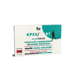 Yargı 2022 ÖABT AlanPerver Psikolojik Danışmanlık ve Rehber Öğretmen Pratik Konu Anlatımı