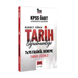 Yargı 2022 KPSS ÖABT Tarih Öğretmenliği Tamamı Çözümlü 7x75 Fasikül Deneme