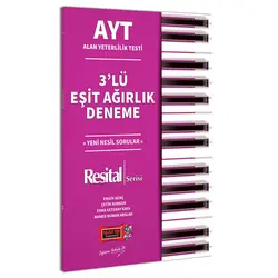 Yargı AYT Resital Serisi 3’lü Eşit Ağırlık Deneme