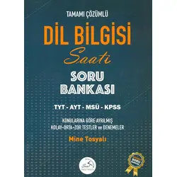 Dil Bilgisi Saati Soru Bankası Tamamı Çözümlü Saat Yayınları