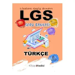 LGS 8. Sınıf Türkçe Soru Bankası Kitap Vadisi Yayınları