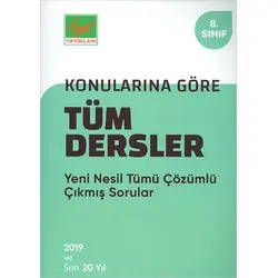 Özgül 8.Sınıf Tüm Dersler Çıkmış Sorular ve Çözümleri