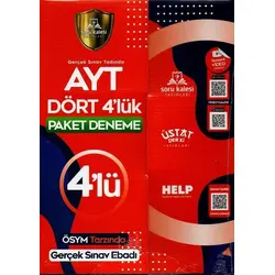 Soru Kalesi AYT Tüm Dersler Dört 4 lük Deneme Soru