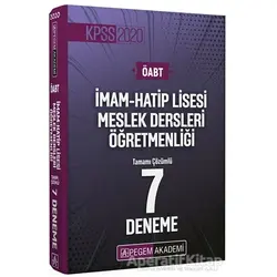 2020 KPSS ÖABT İmam Hatip Lisesi Meslek Dersleri Öğretmenliği Tamamı Çözümlü 7 Deneme (İadesiz)
