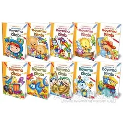Çocuklar İçin Boyama Kitabı (10 Kitap Takım) - Ferhat Çınar - Halk Kitabevi