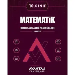 Avantaj 10. Sınıf Matematik Konu Anlatım Fasikülleri