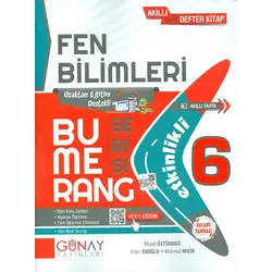 6.Sınıf Fen Bilimleri Bumerang Soru Bankası Etkinlikli Günay Yayınları
