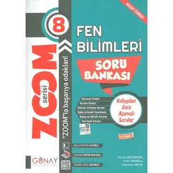 8.Sınıf LGS Fen Bilimleri Zoom Serisi Soru Bankası Günay Yayınları