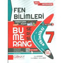 7.Sınıf Fen Bilimleri Etkinlikli Bumerang Serisi Günay Yayınları
