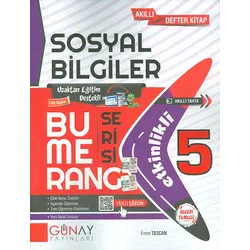 5.Sınıf Bumerang Serisi Sosyal Bilimler Soru Bankası Günay Yayınları