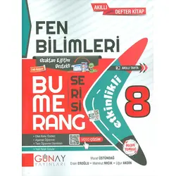 8.Sınıf Fen Bilimleri Etkinlikli Bumerang Serisi Günay Yayınları
