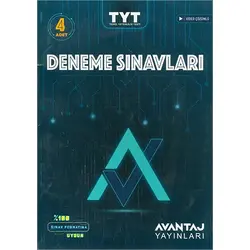 TYT Deneme Sınavları 4 Adet Avantaj Yayınları