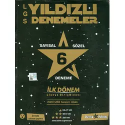 8.Sınıf LGS İlk Dönem 6 Deneme Deniz Yıldızı Yayınları