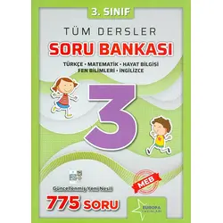 3.Sınıf Tüm Dersler Soru Bankası Europa Yayınları