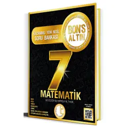 Levent İçöz 7. Sınıf Matematik Bons Altın Soru Bankası - Kolektif - Bons Yayınları