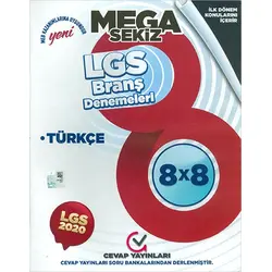 Cevap LGS İlk Dönem Türkçe 8x8 Branş Denemeleri