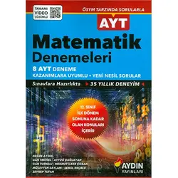 Aydın AYT Matematik Denemeleri (Kampanyalı)