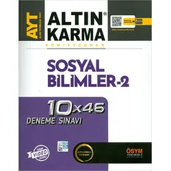 Altın Karma AYT Sosyal Bilimler 2 10x46 Deneme Sınavı