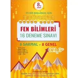 8.Sınıf Omage Gold Motivasyon Fen Bilimleri 16 Deneme Sınavı Omage Yayınları