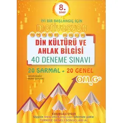 8.Sınıf Omage Gold Motivasyon Din Kültürü 40 Deneme Sınavı Omage Yayınları