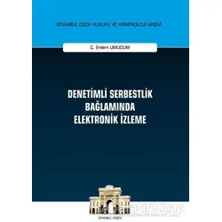 Denetimli Serbestlik Bağlamında Elektronik İzleme - C. Erdem Umudum - On İki Levha Yayınları