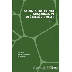Eğitim Bilimlerinde Araştırma ve Değerlendirmeler Cilt 1 - Onur Zahal - Gece Kitaplığı