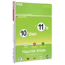 10’dan 11’e Fizik Kimya Biyoloji Hazırlık Kitabı Tonguç Akademi