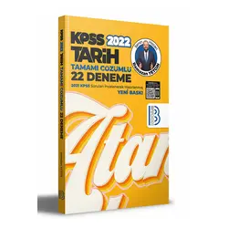 Benim Hocam 2022 KPSS Tarih Tamamı Çözümlü 22 Deneme