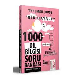 Benim Hocam 2022 Bir Hayale Serisi TYT - KPSS - MSÜ Dil Bilgisi Tamamı Çözümlü Soru Bankası