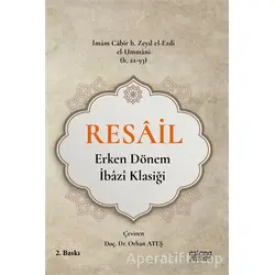 Resail Mektuplar - İmam Cabir b. Zeyd el-Ezdi - Astana Yayınları