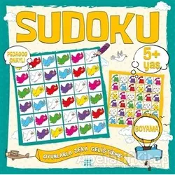Çocuklar İçin Sudoku Boyama (5+ Yaş) - Kolektif - Dokuz Çocuk