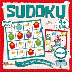 Çocuklar İçin Sudoku Boyama (4+ Yaş) - Kolektif - Dokuz Çocuk